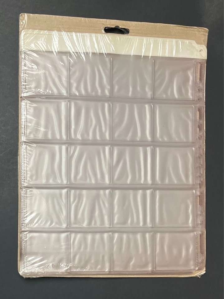 Storage Pages Slides 10 pack clear with diffused back, 20 2x2 slides per sheet - Image 2 of 2