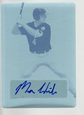 2022 Leaf Perfect Game Printing Plate Cyan Autograph MA-MW1 Macon Winslow 1/1