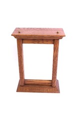 Schlüsselkasten Spiegeltür Vollholz Eiche Wandschränkchen Schrank 27x19,5x9 cm