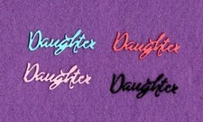 DAUGHTER  3 die cuts scrapbook cards