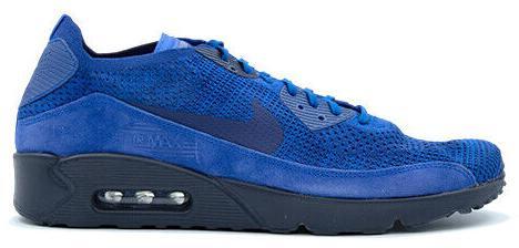 ⑧NIKE◆超美品★エアマックス90 ウルトラ 2.0 フライニット　青紫黒　２８.５ Nike Air Max 90 Ultra 2.0 Flyknit Medium Olive for Sale