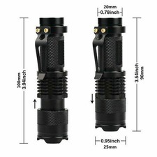 2X Flashlight black light 395 nanometer detection use ultraviolet LED lamp