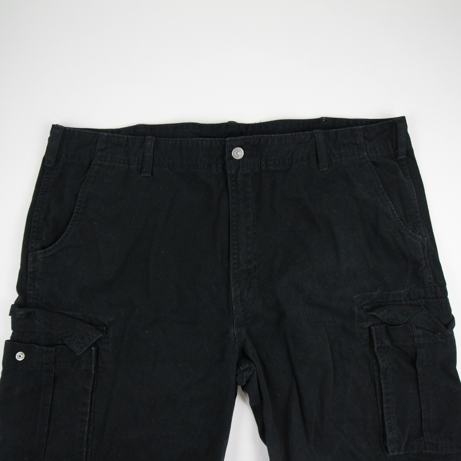 Levis Womens Cargo Shorts Black Flat Front 100 Cotto… Gem