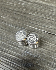 Mongoose Repop Silver Bike Schrader Valve Caps Aluminum BMX Maurice