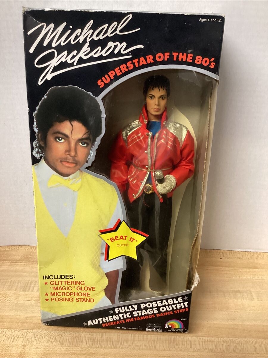 Vintage Rare MICHAEL JACKSON SUPERSTAR OF THE 80S DOLL MUSIC