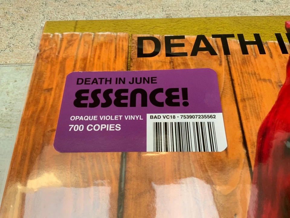 DEATH IN JUNE Essence! limited edition opaque violet vinyl LP 700 copies LAIBACH - Image 2 of 3