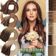 Russian Remy Tape In Human Hair Extensions Skin Weft Full Head Highlight 100G