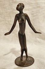 Vintage Richard Rohac Bronze Austria 1950 S African Woman