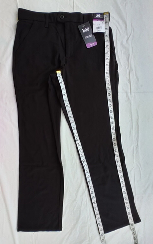 Lee Pantalone Donna Taglia 10M Nero Midrise Ultra Morbido Vita Elasticizzato Maglia - Foto 7 di 13
