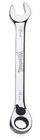 Reversible Ratcheting Combination Wrench,High Polish Chrome,12 pt. SAE & Metric