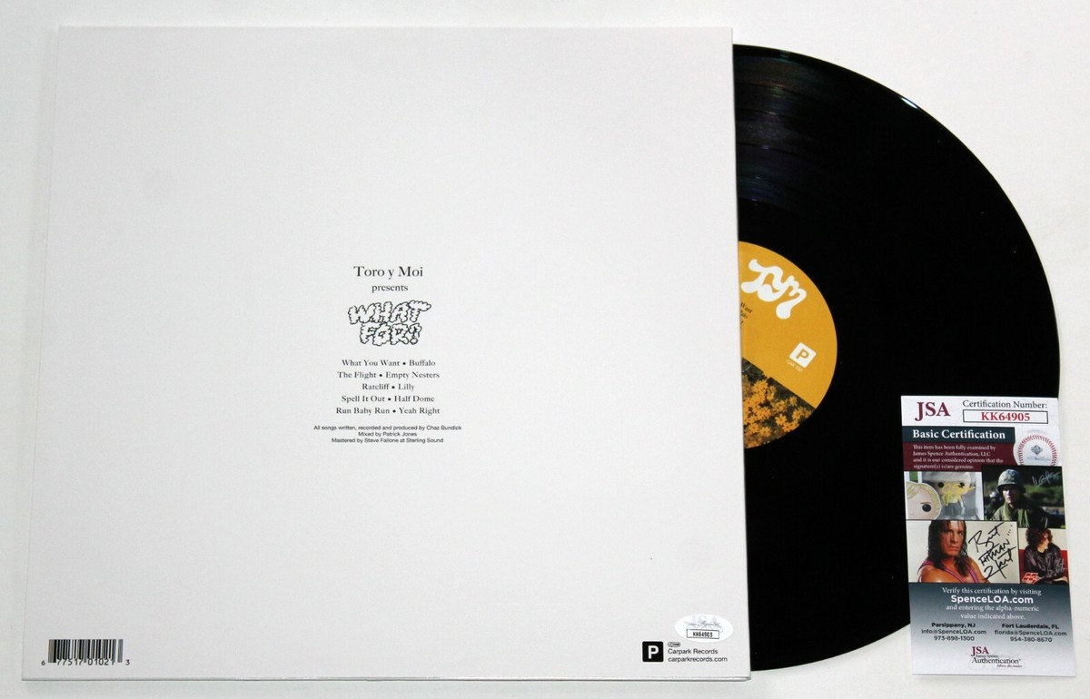 TORO Y MOI SIGNED WHAT FOR? LP VINYL RECORD CHAZ BUNDICK
