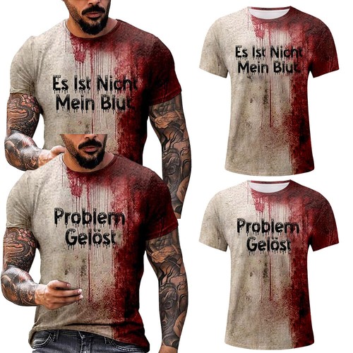 Problem Gelöst Blutiges Frauen Männer Horror T Shirt Lustige Halloween Geschenke
