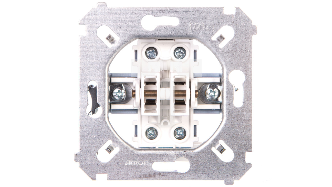 Simon 54 Stair switch double mechanism 10AX 250V SW6/2M /T2UK