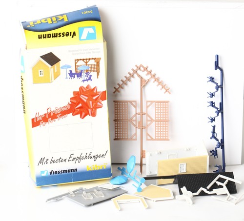Kibri H0 33301 caseta de jardín y pérgola en embalaje original (316885) #5907# | Zustand: Gebraucht