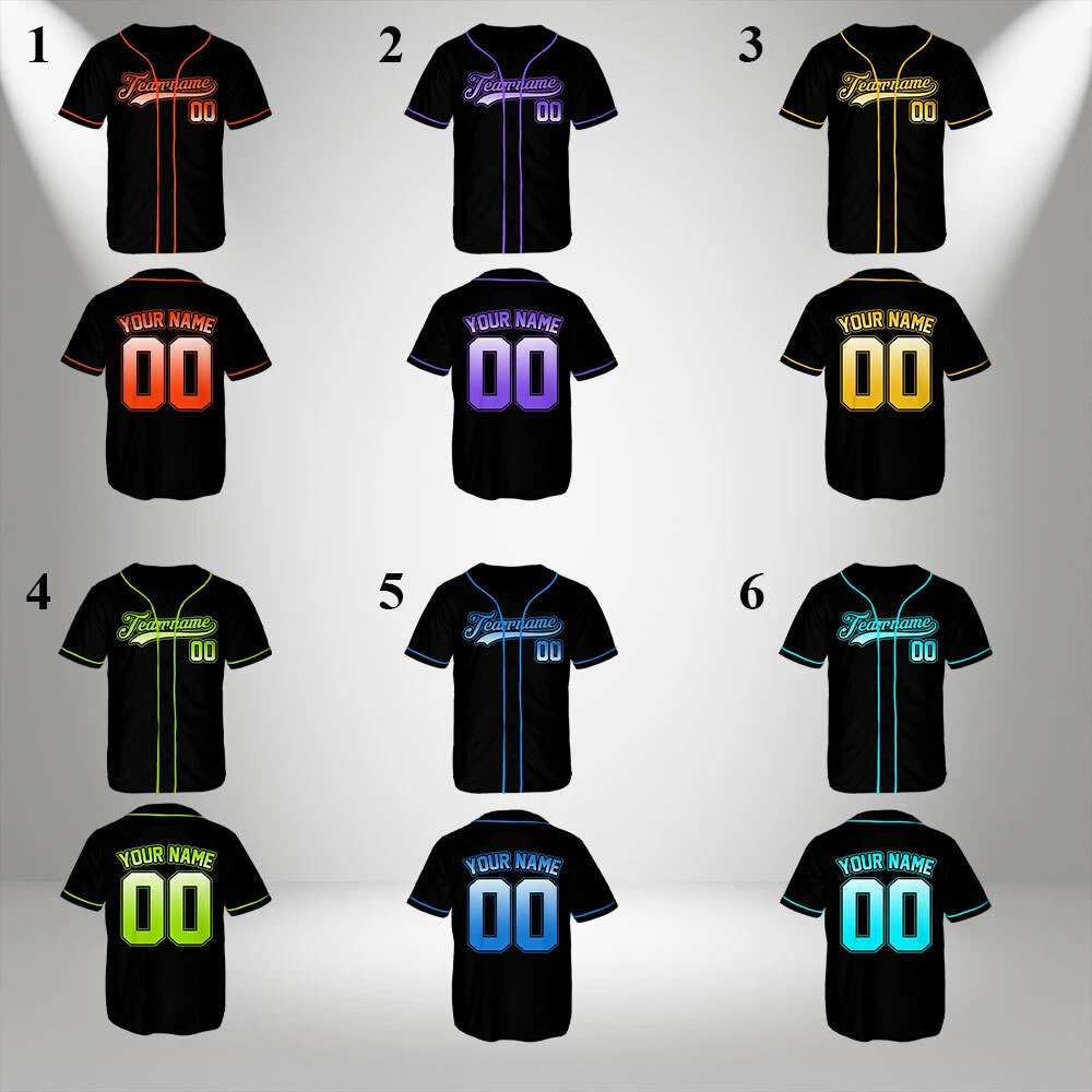 Personalized Baseball Jersey, Custom Name, Group Matching Sport Jersey Family