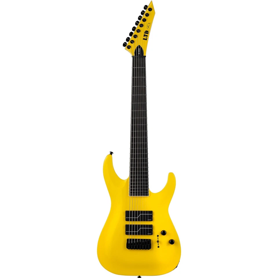 ESP LTD SC-608 Stephen Carpenter Baritone Electric Guitar - Yellow - Image 2 of 4