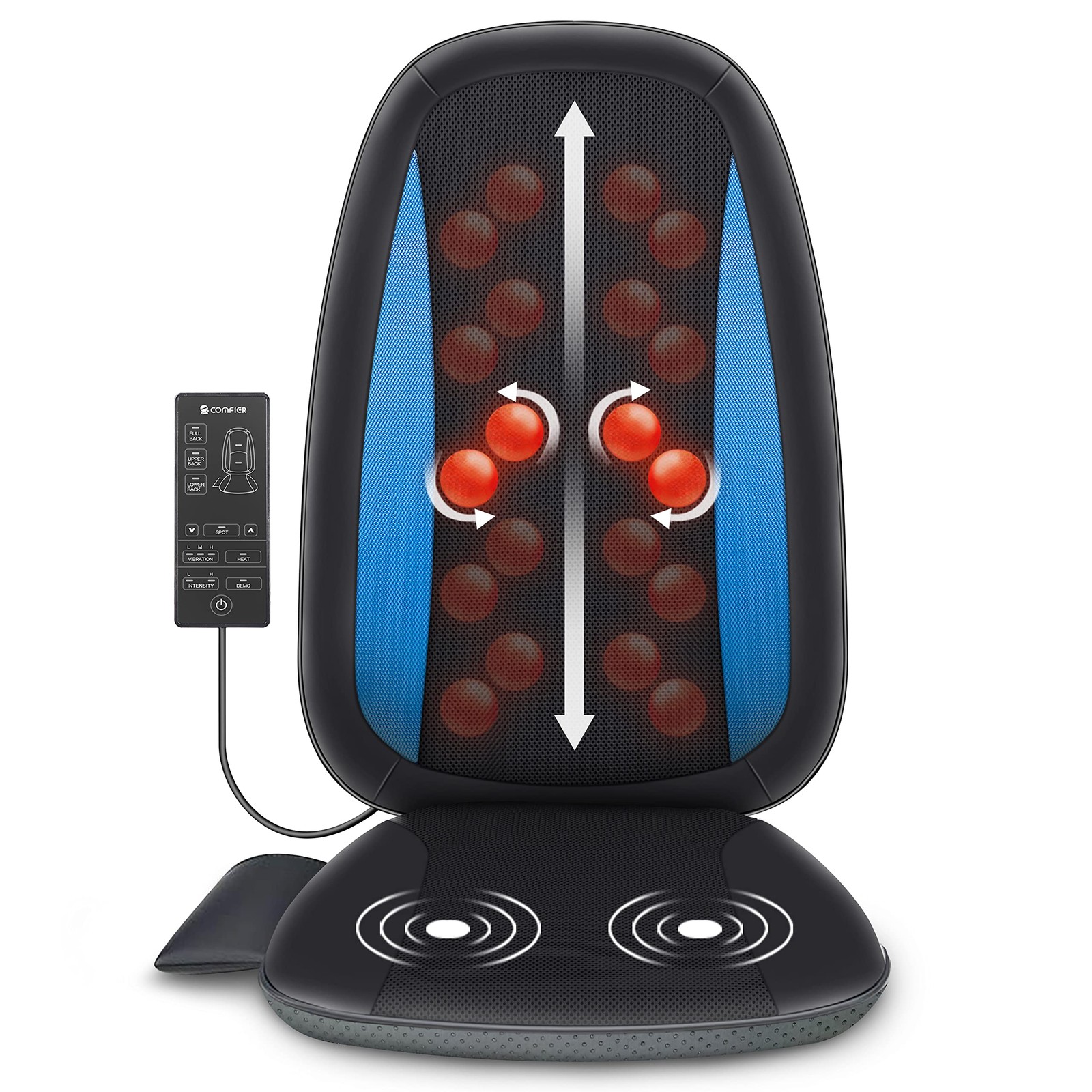 Masseur de dos shiatsu avec chaleur pour chaise de bureau et relaxation maison