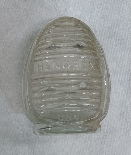 Vintage Glass Bird Cage Feeder Art Deco Hendryx USA