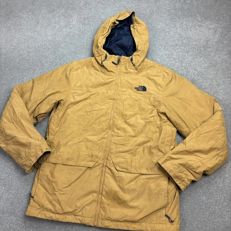 North Face Jacket Adult Large Brown 3-In-1 Insulated Bomber Hood Rain Coat Men* - Image 2 of 4