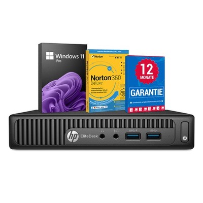 HP EliteDesk 705 G3 Mini PC Computer Core A12-8870E 8GB 256GB SSD Win 11 Pro