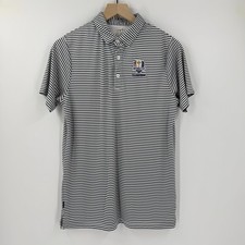 Garb Inc. Polo de golf a rayas Ryder Cup 2016 13-14 para niños adolescentes
