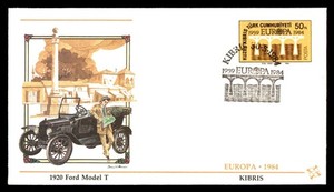 Mayfairstamps Kibris 1984 Europa 1920 Ford Model T Cover aaz_47543