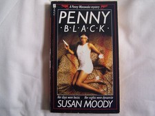 Susan Moody PENNY BLACK Paperback 1985 FUTURA Penny Wanawake Mystery