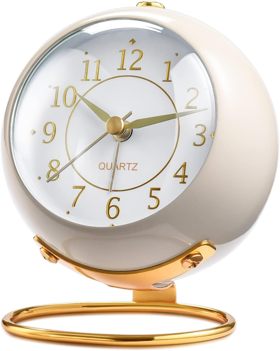 Analog Alarm Clocks,Retro Backlight Cute Simple Design Small