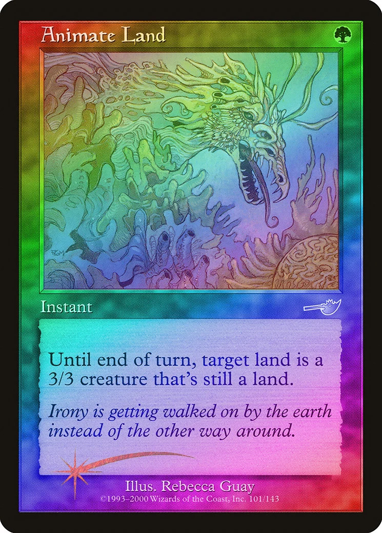 Animate Land FOIL Nemesis NM Green Uncommon MAGIC THE GATHERING CARD ABUGames
