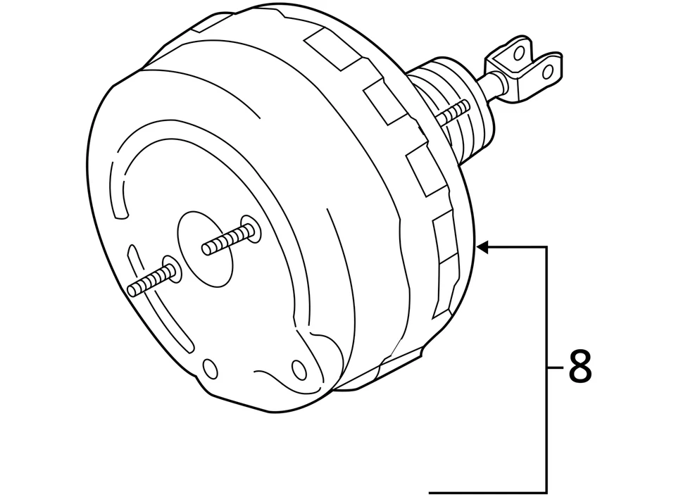 07-13 2008 BMW 335I Power Brake Booster W/Master Cylinder RWD OEM ID# 677881701 - Imagem 4 de 4