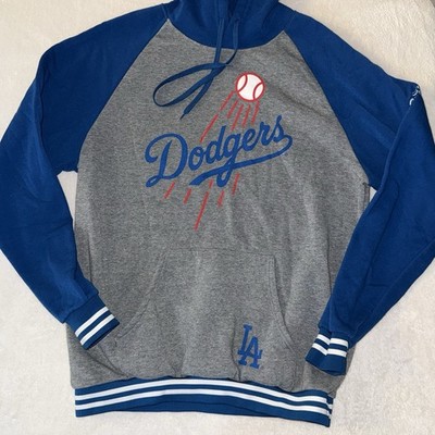 Vintage LA Dodgers Hoodie Mens XL Blue Gray Los Angeles MLB 