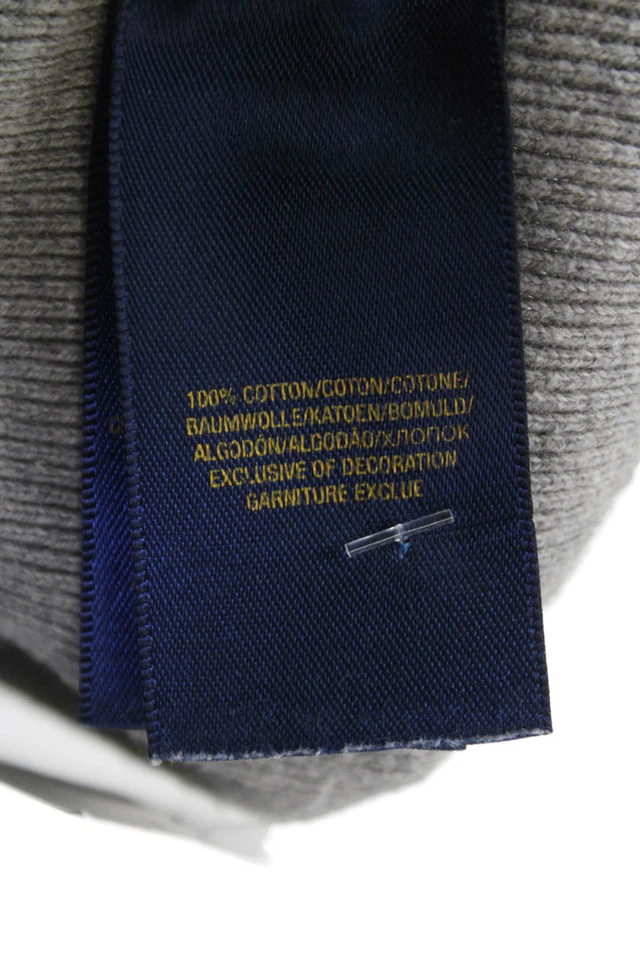 Polo Ralph Lauren Niños Niños Mangas Largas Suéter Gris Algodón Talla 5 Foto 4 de 4