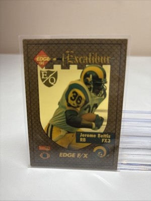 1994 Collector's Edge Excalibur FX Gold Shield EQ #FX3 Jerome Bettis Card 7B