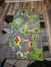 Race Car Track Rug Play Mat For Kids Toddlers Carpet Road Toy Track Floor Medium