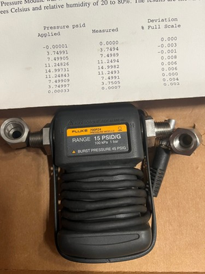#ad Ship FedEx USED TEST GOOD Fluke 700P24 PRESSURE MODULE RANGE 5PSID G $280.00