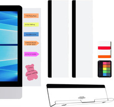 Monitor Memo Board,3 Pieces Computer Monitor Message Board Acrylic Monitor St...
