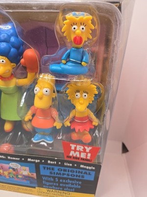 The Simpsons 5 Original Figures 2003 Now & and Then Playmates