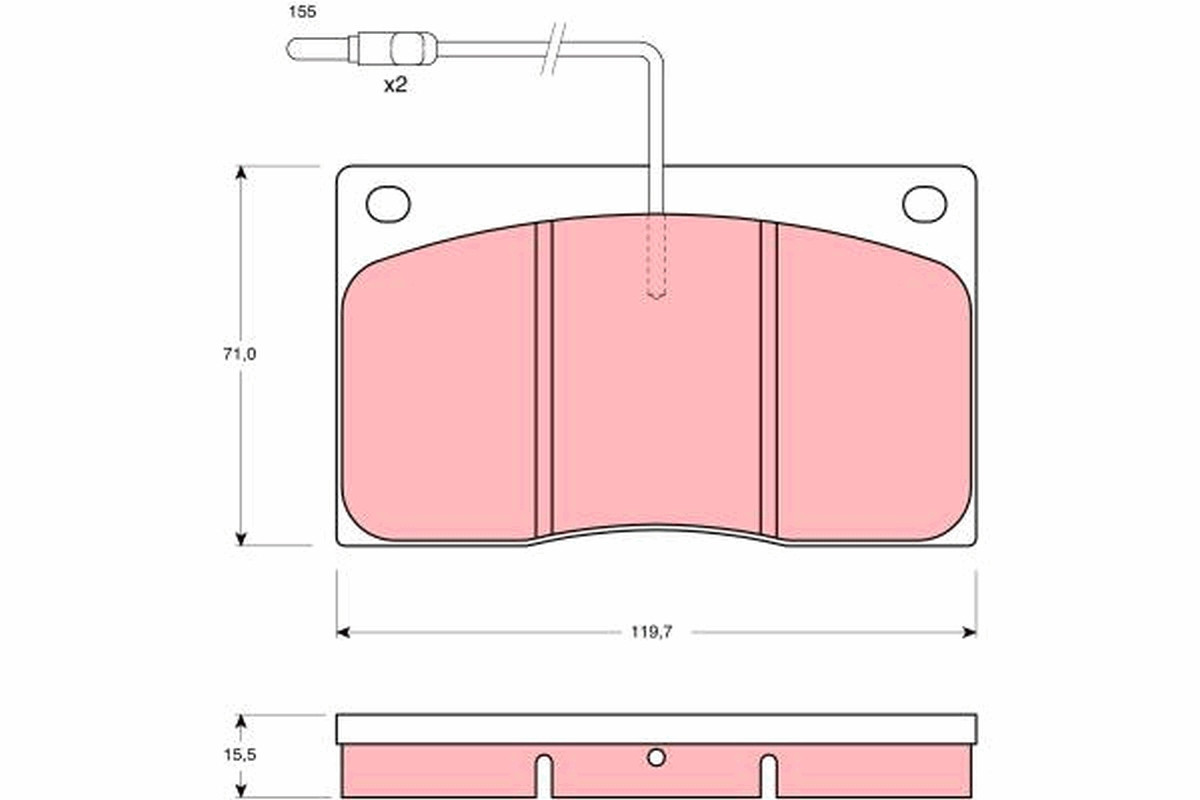 Plaquettes de frein TRW GDB443 à faible bruit pour un confort de route optimal