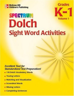Dolch Sight Word Activities: Grade K-1