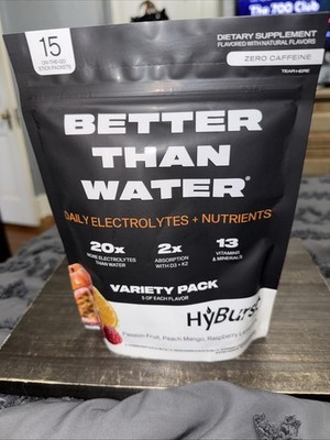 Hyburst Better Than Water Electrolytes Nutrients