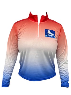 USA Figure Skating Lightweight performance fabric  1/4 Zip Pullover