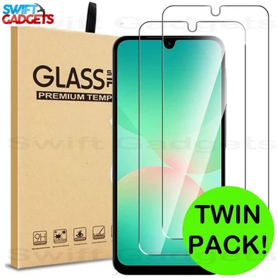 SWIFT GLASS For Samsung Galaxy A17 Tempered Glass Screen Protector Cover Guard Twin pack