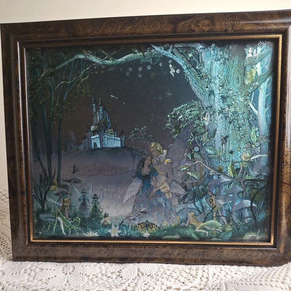 Imagen de hadas de papel aluminio Dufex de colección The Fairy Wedding Jean & Ron Henry iridiscente Foto 2 de 4