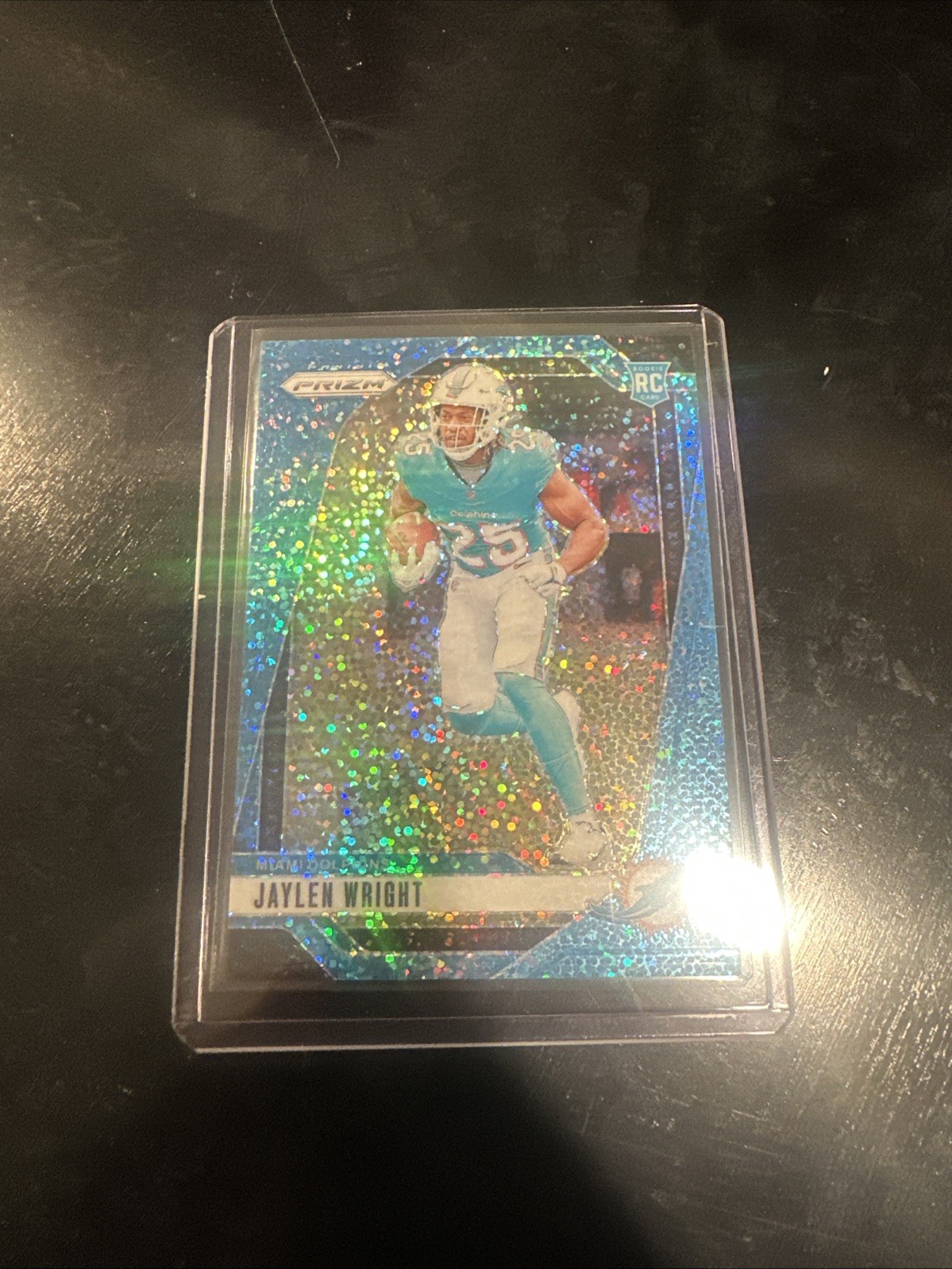 2024 Panini Prizm - Rookies Jaylen Wright #348 Blue Sparkle Prizm /96 (RC)