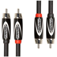 Roland Black Series Dual RCA-RCA Interconnect Cable 15ft Black