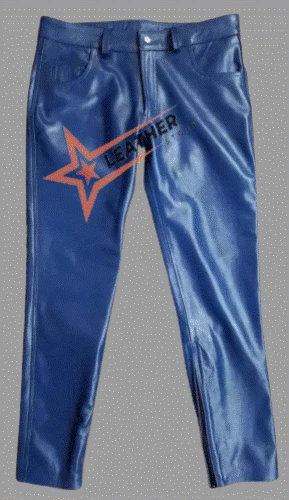 Men s Leather Pant,Leather Trousers for Biker,Genuine Plan Leather pant for Men