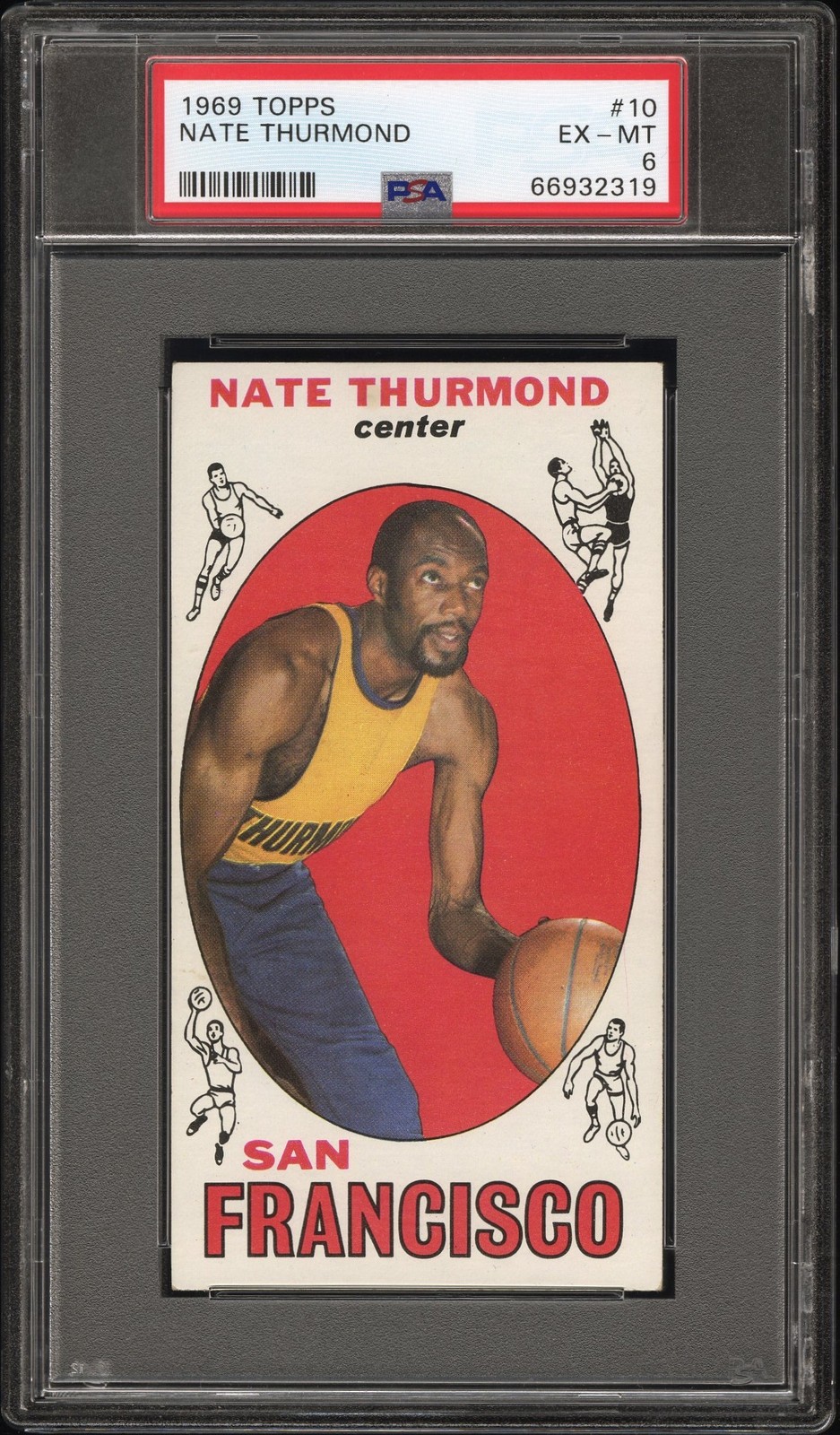 1969 TOPPS #10 NATE THURMOND PSA 6