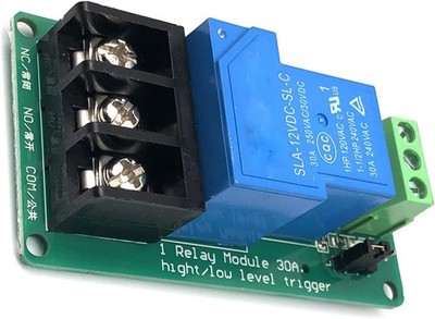Relay Module 30A Optocoupler Isolation High Power Relay High Low Level Trigger