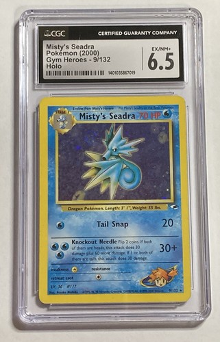 Misty's Seadra (Unlimited) graded CGC 6.5 for sale on eBay