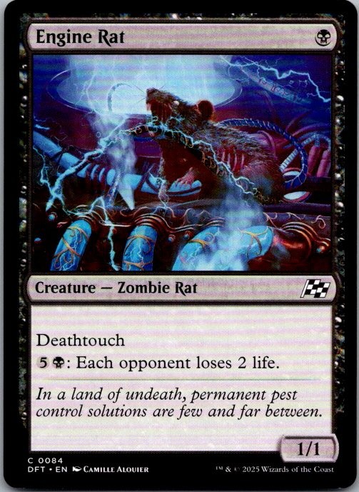 Engine Rat 84 Common Aetherdrift Magic: The Gathering Lightly Played